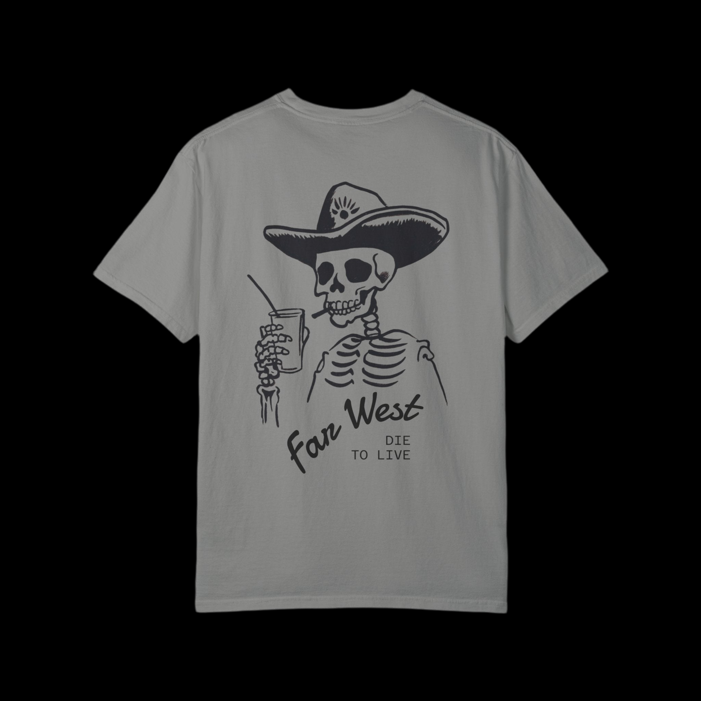 'Far West' Skeleton Cowboy T-Shirt - KINGSKULL Edition